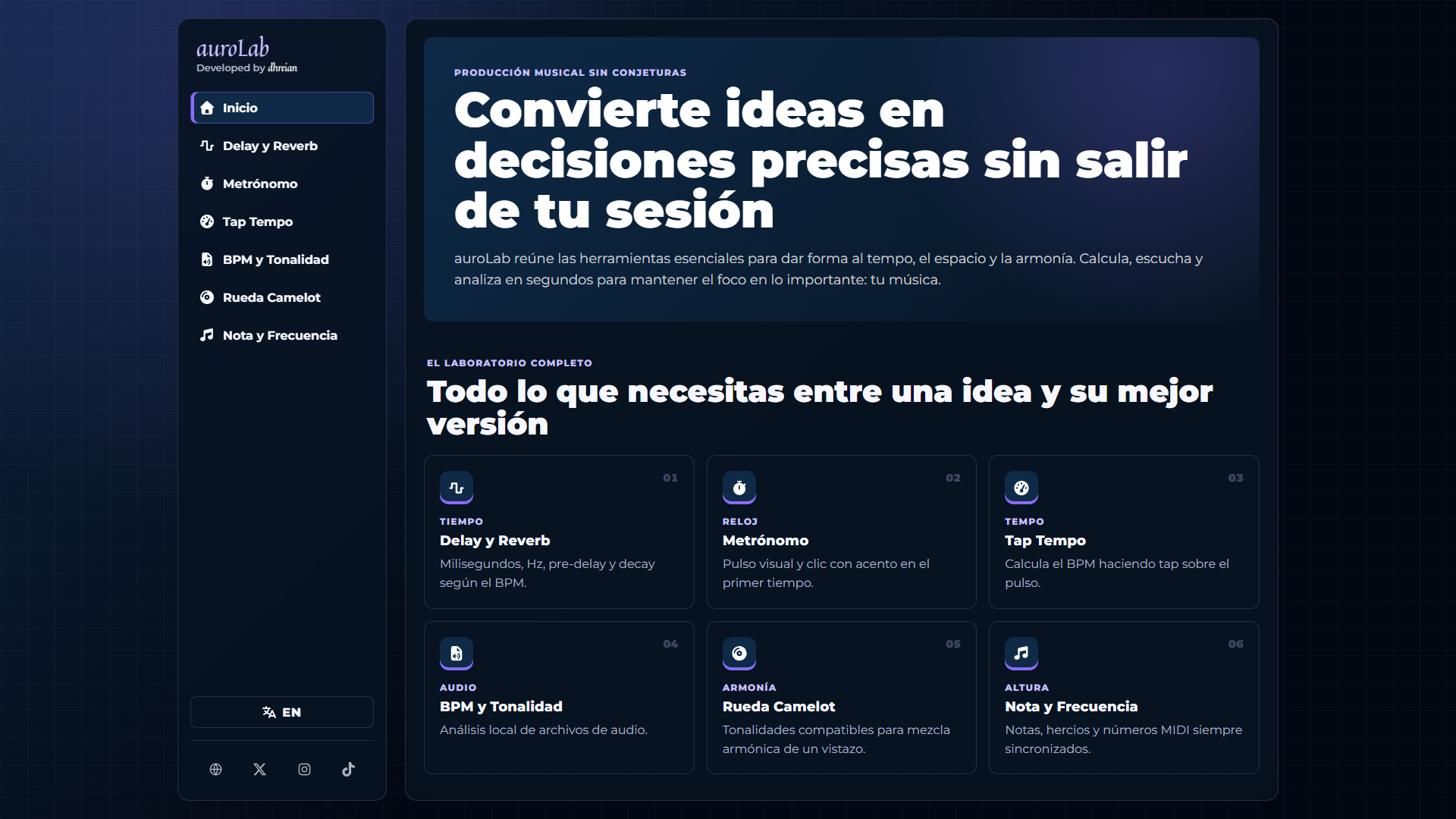 Vista previa de auroLab